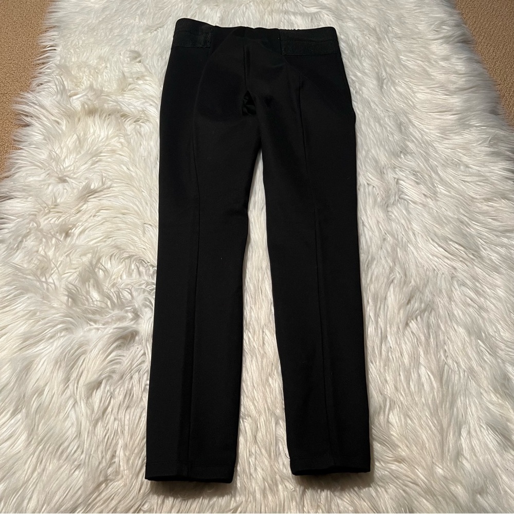 Zara Basic Collection Women's Sz Medium Pull On Dress Pants Skinny Black Texture - Picture 5 of 8